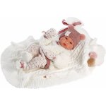 Llorens 63576 NEW BORN realistická miminko s celovinylovým tělem 35 cm – Zboží Mobilmania