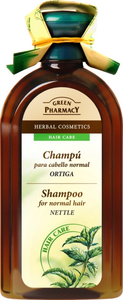 Green Pharmacy Hair Care Nettle šampon pro normální vlasy 0% Parabens Artificial Colouring SLS SLES 350 ml