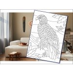 Radost v písku Šablona na pískování orel mandala A4 210 x 297 mm – Zboží Mobilmania