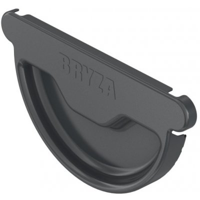 Bryza Čelo žlabu Ø 125 mm pozink RAL 7021 antracit – Sleviste.cz