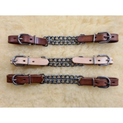 MONTANA westernový podbradní řetízek tm.hnědá – Zboží Mobilmania