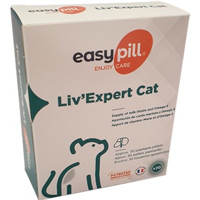 EASYPILL Liver support Liv´Expert Cat na akutní onemocnění jater pro kočky 60 g – Hledejceny.cz