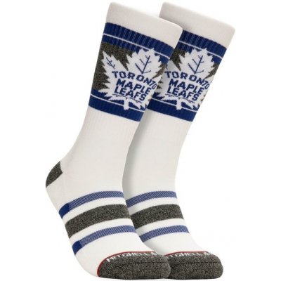 Mitchell & Ness pánské ponožky Toronto Maple Leafs Nhl Cross Bar Crew Socks