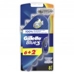 Gillette Blue3 ( 8 ks ) - Jednorázová pánská holítka