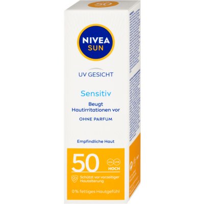 Nivea Sun Sensitive pleťový krém SPF50 50 ml – Hledejceny.cz
