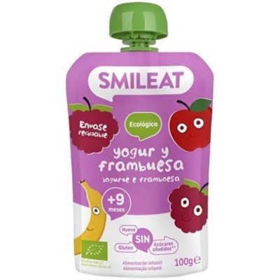 Smileat BIO kapsička jablko banán malina řecký jogurt rýže 100 g – Zboží Dáma