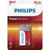 Baterie primární Philips PowerLife 9V 1ks 6LR61P1B/10