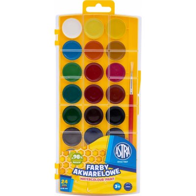 Astra vodové gelové barvy průměr 25mm, 24 barev, 302023001 – Zboží Dáma