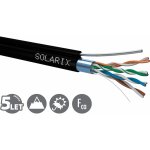 Solarix SXKD-5E-FTP-PE-SAM venkovní FTP, Cat5E, drát, PE, samonosný, cívka, 305m – Sleviste.cz