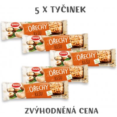 Emco Tyčinka s ořechy 5 x 35g – Zboží Mobilmania