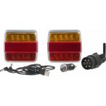 LA60025 Sada bezdrátových světel 12 V, čtvercová, magnetická, 106x98, 7pinová, Kramp – Hledejceny.cz