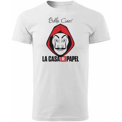 Grooters pánské tričko La Casa de Papel Bella Ciao – Zboží Mobilmania