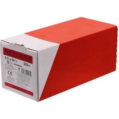 HPM TEC RAPI-TEC SK PLUS 6,0x60/39 (balení 200 ks) - stavební vruty do dřeva, polozávit, pozink, talířová hlava, TORX T30 – Hledejceny.cz
