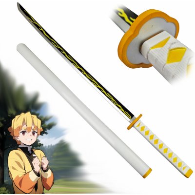 CHZ Měkčená Nichirin Katana ZENITSU AGATSUMA Demon Slayer – Zboží Dáma