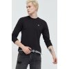 Pánské Tričko Tommy Jeans Bavlněné tričko s dlouhým rukávem černá
