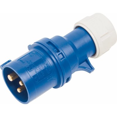 OBI CEE kabelová zásuvka do obytného přívěsu 3pólová IP44 16 A modrá – Zboží Mobilmania