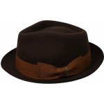 Goorin Bros. trilby klobouk s hnědou stuhou Goorin Bros Fabyan Park hnědý – Zboží Dáma