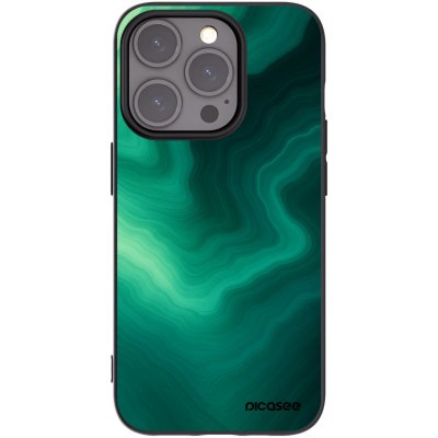 Picasee silikonový černý obal pro Apple iPhone 15 Pro - Malachite – Zboží Mobilmania