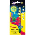 Jovi Glow plastelína 10x15g 8 základních barev + 2 barvy svítící ve tmě – Zboží Mobilmania