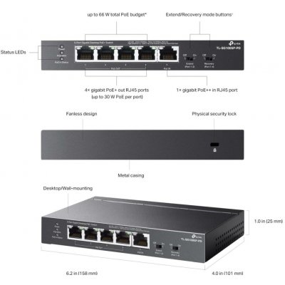 TP-Link TL-SG1005P-PD – Zboží Živě