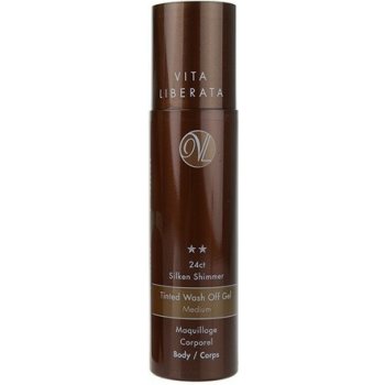 Vita Liberata Tinted Wash Off Gel smývatelný bronzing na tělo Medium (24ct Silken Shimmer) 200 ml
