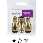 HEYDA Dřevěná razítka kuželky hvězdy – Zbozi.Blesk.cz