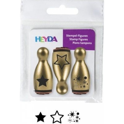 HEYDA Dřevěná razítka kuželky hvězdy – Zbozi.Blesk.cz