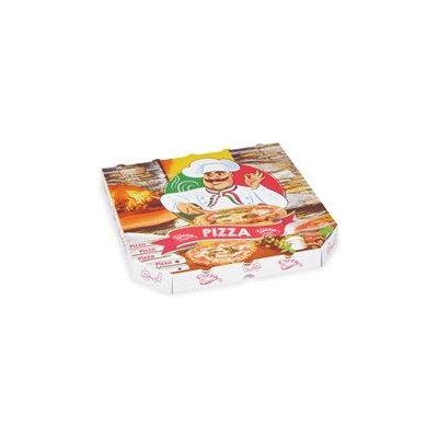 Krabice na pizzu z vlnité lepenky 30 x 30 x 3 cm (100 ks) – Zboží Mobilmania