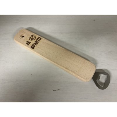 Dřevotéka - Dřevěný otvírák na pivo velký - Sparta – Hledejceny.cz