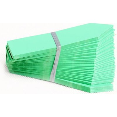 Popisovací štítky zelené, 100 ks – Zboží Mobilmania