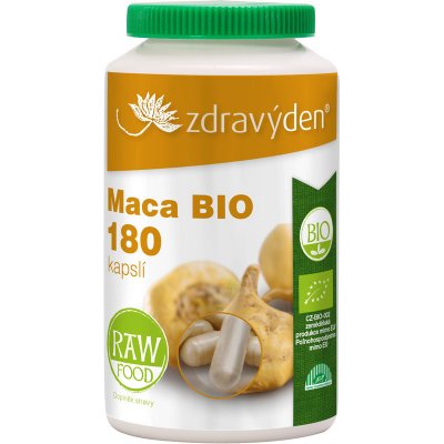 ZdravýDen BIO Maca RAW 180 cps. – Zboží Mobilmania