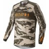 Dres na motorku Alpinestars Racer Tactical zeleno-pískovo-oranžový maskáčový