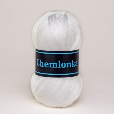 Pletací / háčkovací příze Ariadne CHEMLONKA 001 bílá, jednobarevná, 50g/250m – Hledejceny.cz