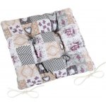 Bellatex Dita hladký patchwork love šedý 40x40 cm – Sleviste.cz