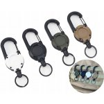 Přívěsek na klíče RETRAKTOR ROLOVACÍ LANKO KARABINOVÝ NA KLÍČE OUTDOOR 4 ks – Sleviste.cz