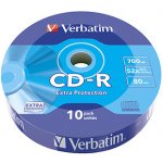 Verbatim CD-R 700MB 52x, bulk box, 10ks (43725) – Sleviste.cz