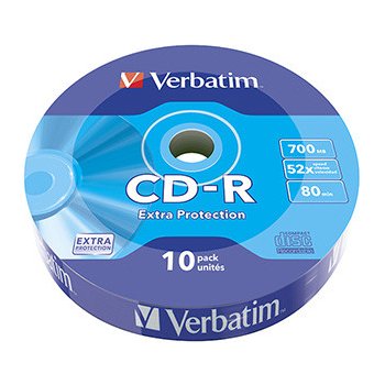 Verbatim CD-R 700MB 52x, bulk box, 10ks (43725)