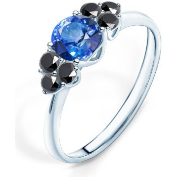 Savicky zásnubní prsten Fairytale bílé zlato modrý safír černé diamanty PI  B FAIR92 od 26 532 Kč - Heureka.cz
