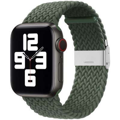 AW Pletený řemínek na Apple Watch s přezkou - Army green Šířka uchycení řemínku: 42/44/45/49mm, Army Green IR-PTRAW-13