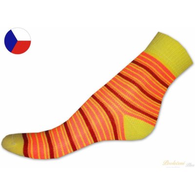 Nepon Dětské bavlněné ponožky Proužky oranž