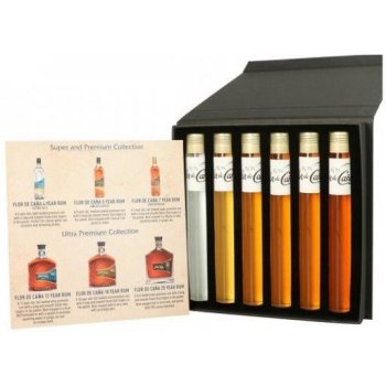 Flor de Cana tasting 40% 6 x 0,02 l (Sada miniatur)