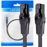 Vention IBABL Flat CAT6 UTP Patch, 10m, černý – Zboží Živě