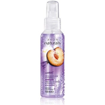 Avon Naturals Fragrance tělový sprej se švestkou a vanilkou 100 ml