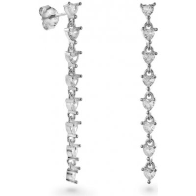 Again Jewelry Romantické stříbrné náušnice s kubickými zirkony AJNS0037 – Zboží Mobilmania
