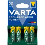 Varta Recharge Accu Power AA 2400 mAh 4ks 56756101404 – Zbozi.Blesk.cz