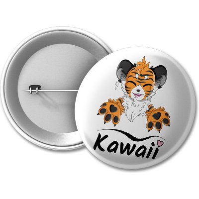 Animerch placka MrTigerHD W 50 mm – Zboží Dáma