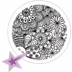 Starnails Razítkovací destička JQ44 Rostlinné ornamenty krajka – Zboží Dáma