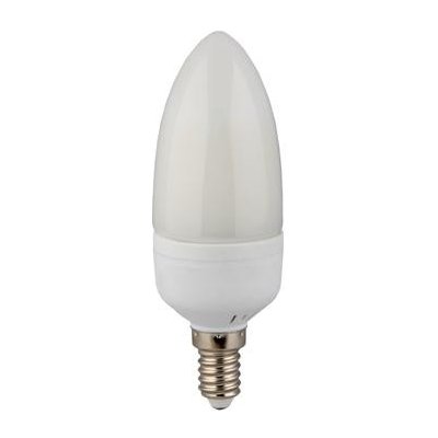 MAX LED LED žárovka E14 C30 12 SMD 5W teplá bílá 20106 – Hledejceny.cz