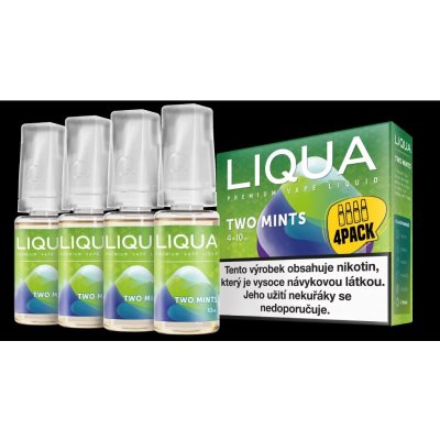 Ritchy Liqua Elements 4Pack Two mints 4 x 10 ml 12 mg – Zboží Mobilmania