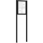 PROCITY Venkovní vitrína Classique, 4 x A4, včetně sloupků, černá | Zboží Auto